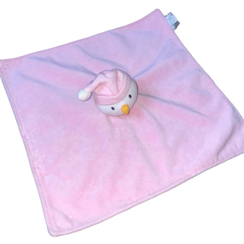 Koala Baby Pink Snowman Security Blanket Soft Plush Lovey Lovie